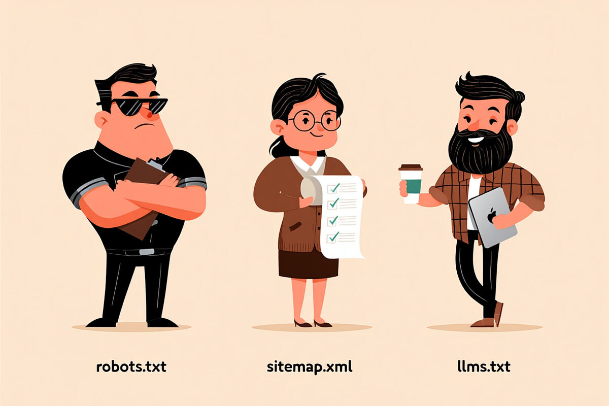 Llms.txt vs robots.txt vs sitemap.xml